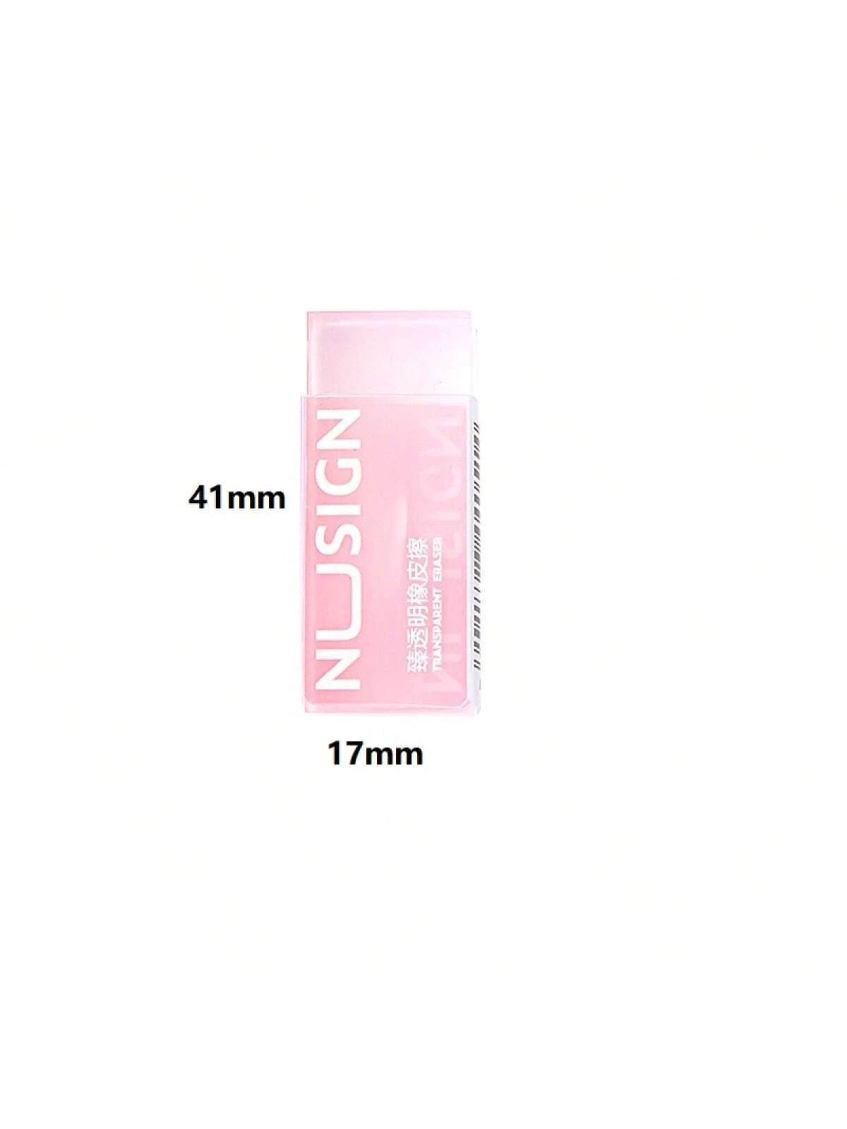 DELI Cute Transparent Solid Color Erasers For Children, Suitable For Back To School Students