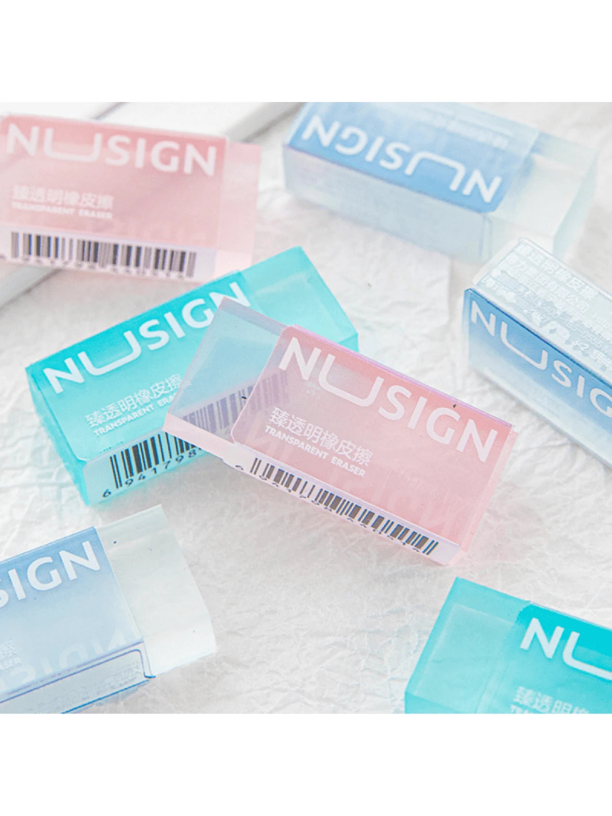 DELI Cute Transparent Solid Color Erasers For Children, Suitable For Back To School Students