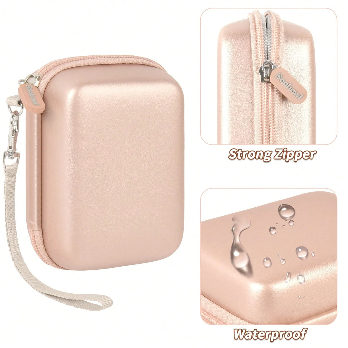 Digital Camera Protective Case Compatible With CAMKORY/Pixpro/VAHOIALD/DSCW800 830/PowerShot 180 190- Case Only (Camera Not Included), Camera Bag