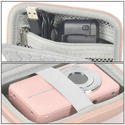 Digital Camera Protective Case Compatible With CAMKORY/Pixpro/VAHOIALD/DSCW800 830/PowerShot 180 190- Case Only (Camera Not Included), Camera Bag