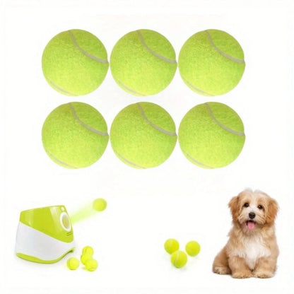 Dog Tennis Balls 6/12PCS, 2-Inch Mini Fetch Balls For Small Dogs, Launcher Compatible Interactive Pet Training Toys For Indoor & Outdoor Use