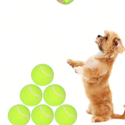 Dog Tennis Balls 6/12PCS, 2-Inch Mini Fetch Balls For Small Dogs, Launcher Compatible Interactive Pet Training Toys For Indoor & Outdoor Use