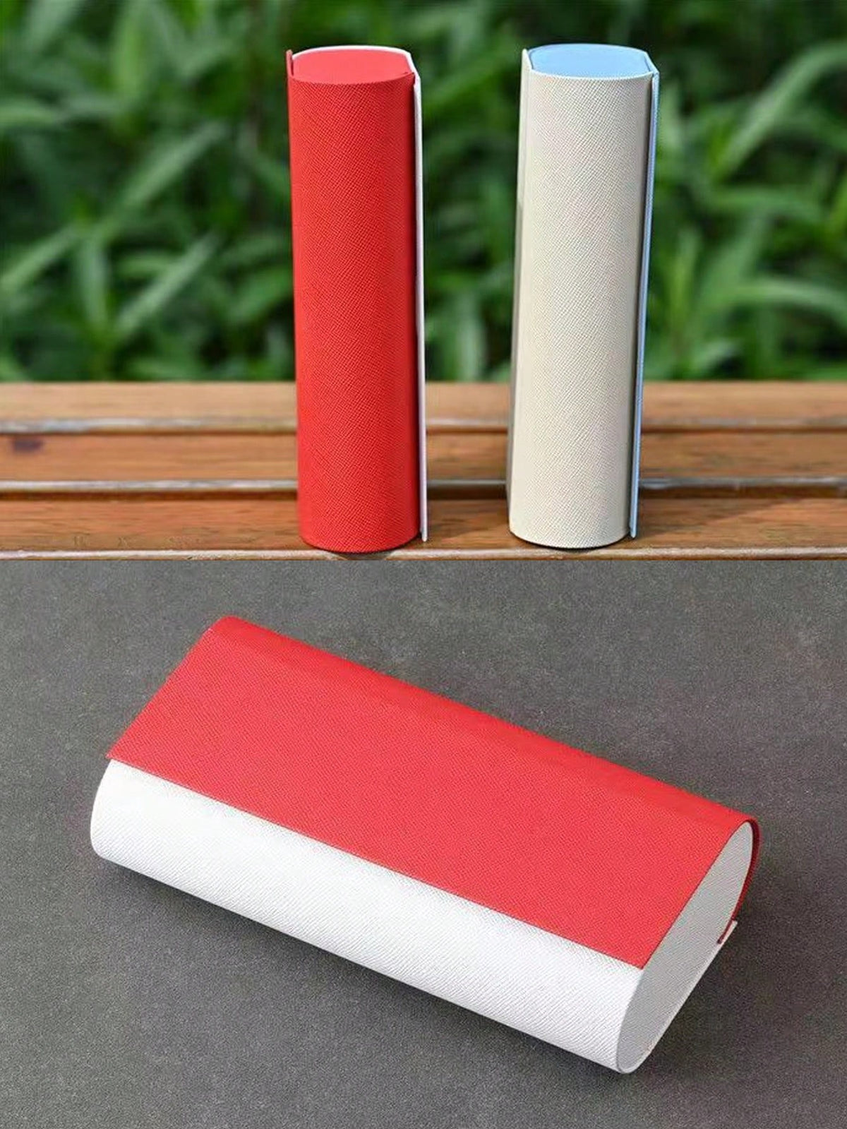 Double Layer Glasses Case- Durable Faux Leather, Convenient & Stylish Glasses Storage, Magnetic Closure Holds 2 Pairs Of Glasses, Unisex Glasses Storage Box