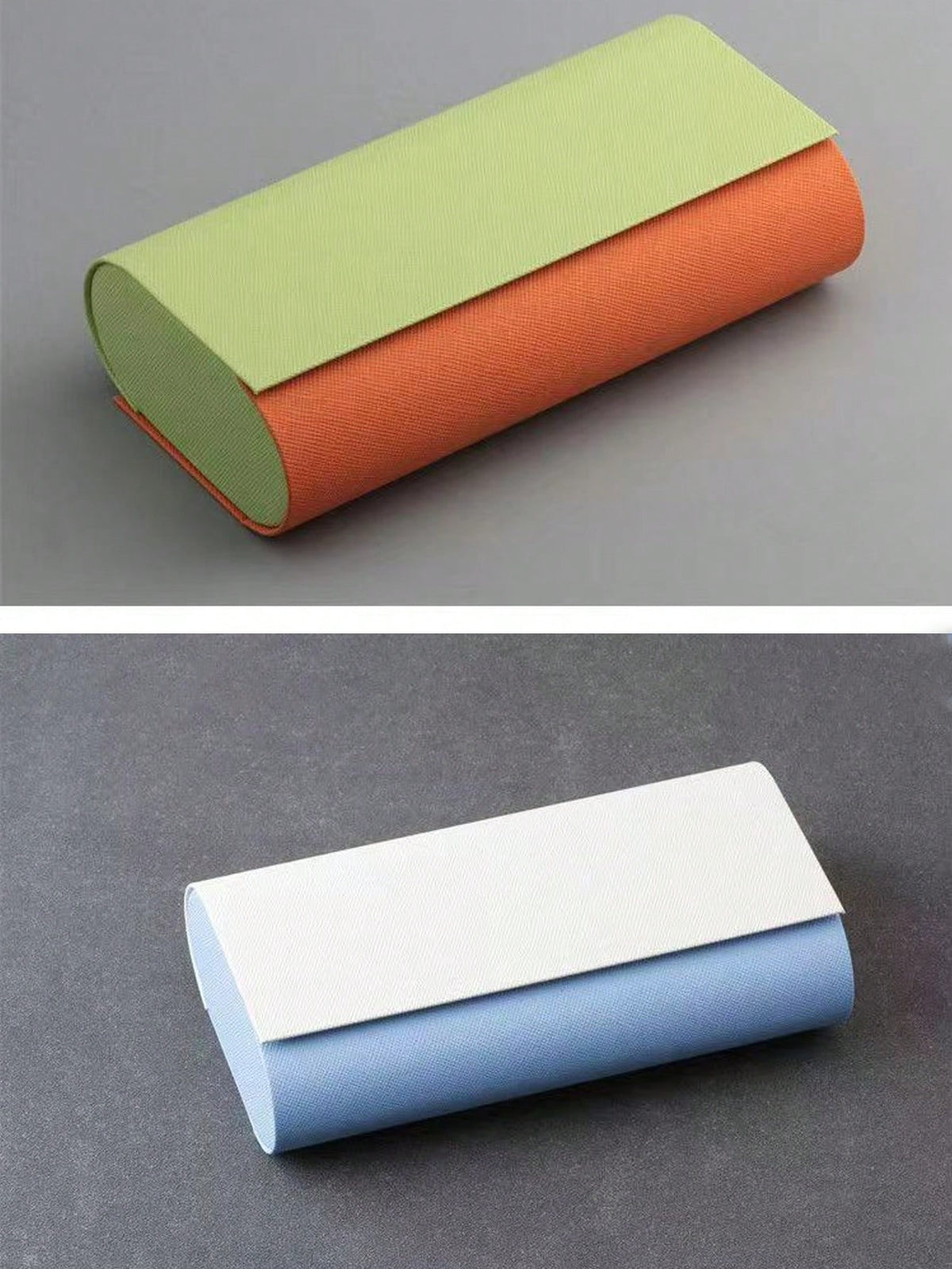 Double Layer Glasses Case- Durable Faux Leather, Convenient & Stylish Glasses Storage, Magnetic Closure Holds 2 Pairs Of Glasses, Unisex Glasses Storage Box