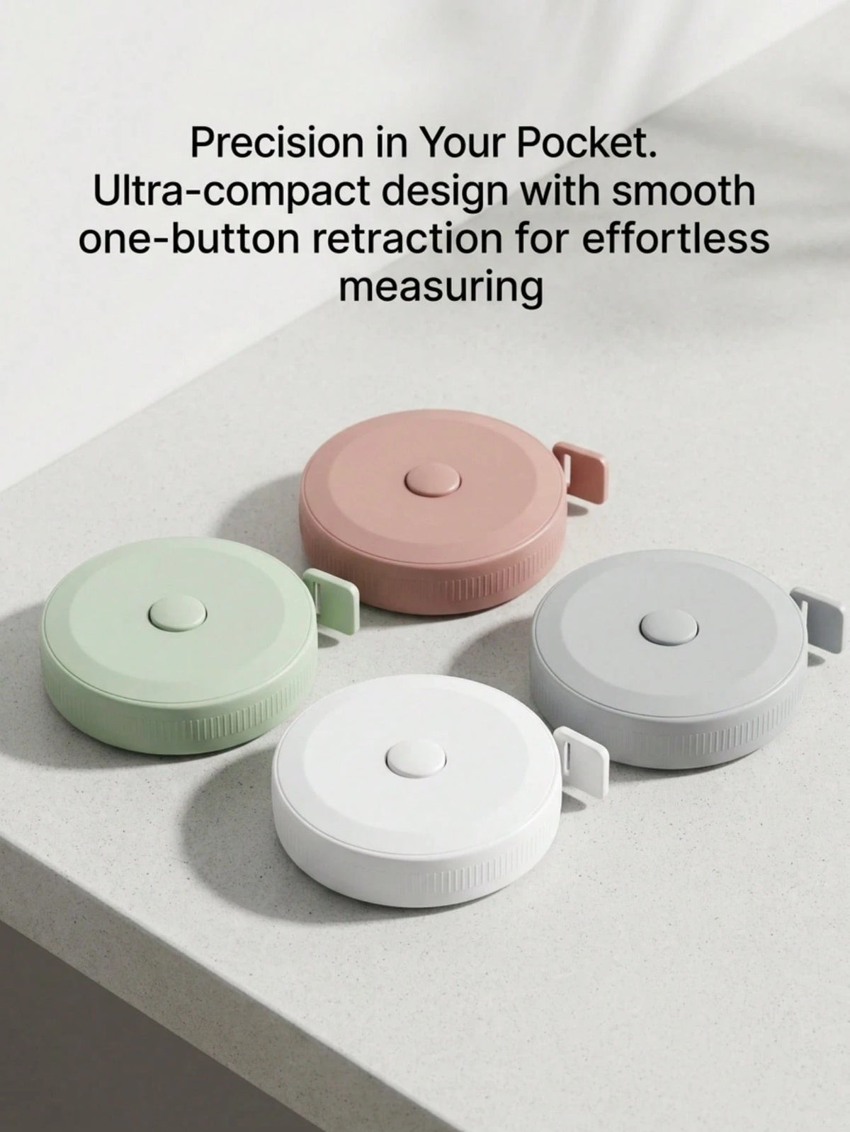 Double-Sided Dual-Scale Mini Soft Tape Measure Set, Portable Mini Retractable Tape Measure, Retractable Round Measuring Tape- Portable Retractable Locking Mechanism And Clear Centimeter/Inch Markings