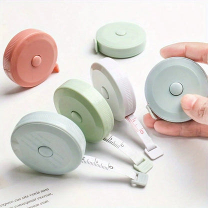 Double-Sided Dual-Scale Mini Soft Tape Measure Set, Portable Mini Retractable Tape Measure, Retractable Round Measuring Tape- Portable Retractable Locking Mechanism And Clear Centimeter/Inch Markings