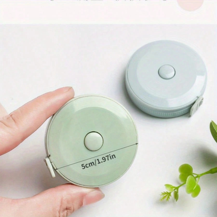 Double-Sided Dual-Scale Mini Soft Tape Measure Set, Portable Mini Retractable Tape Measure, Retractable Round Measuring Tape- Portable Retractable Locking Mechanism And Clear Centimeter/Inch Markings