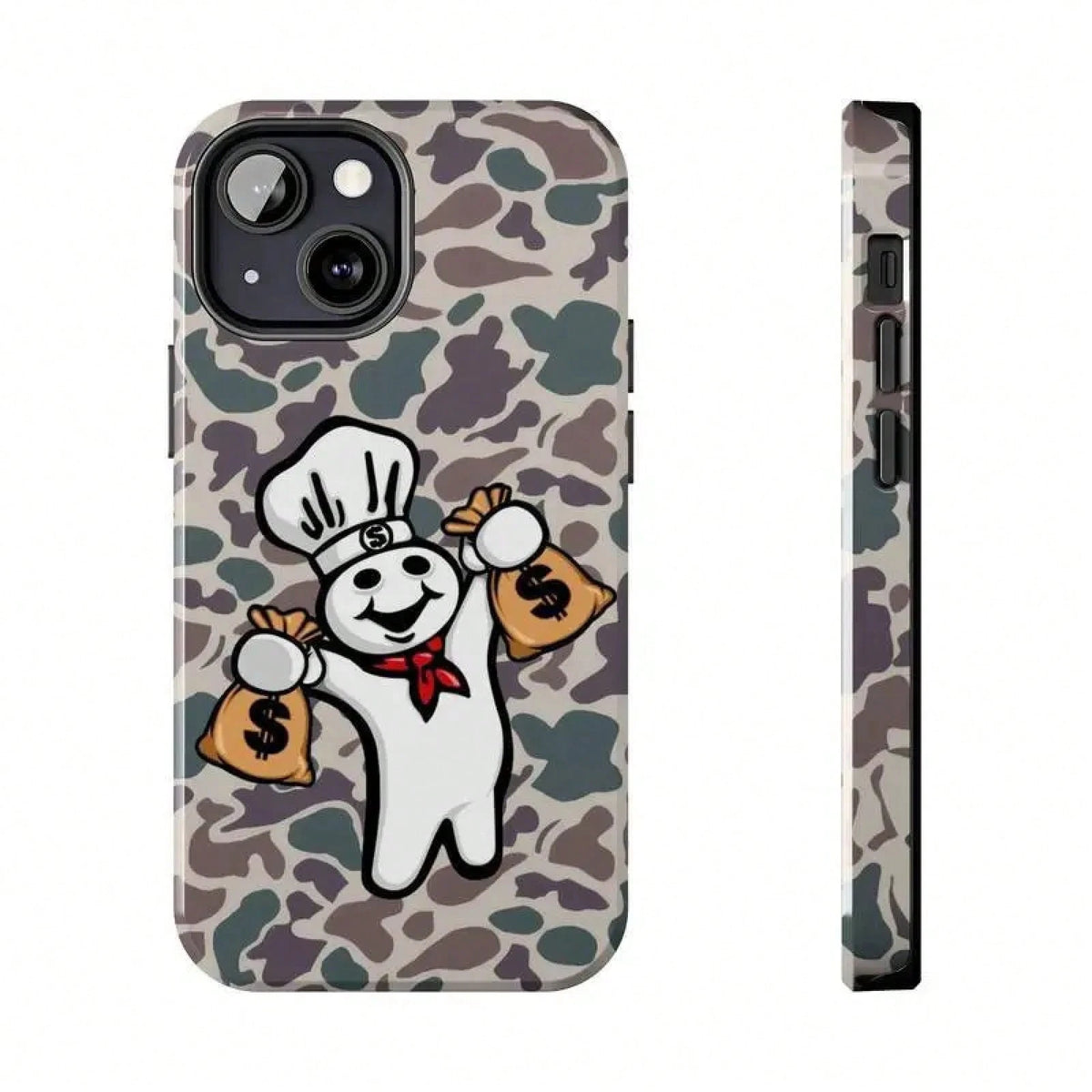 Dough Boy Camo Tough For 17/ Case 11, 12, 13, 14, 15, 16, 17 Pro, Plus, Mini, Promax