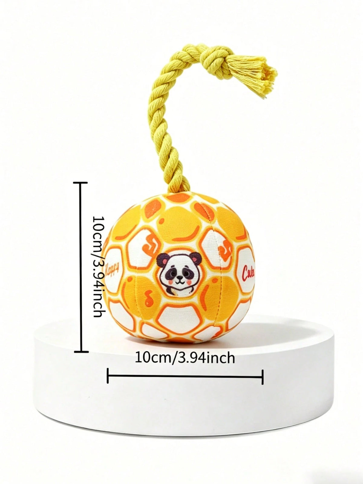 Durable Squeaky Dog Toy Interactive Self-Play Chew Ball Relieves Boredom Releases Energy Soft Plush Pet Toy Suitable For Small Dogs Teddy Bichon Easter Gift Mother's Day Pet Gift