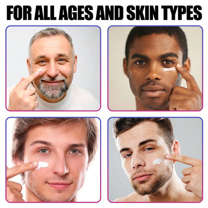EELHOE 50g Men's Collagen Face Cream, Retinol Moisturizer With Hyaluronic Acid & Vitamin E, Hydrating Firming Facial Cream For Men's Daily Skin Care