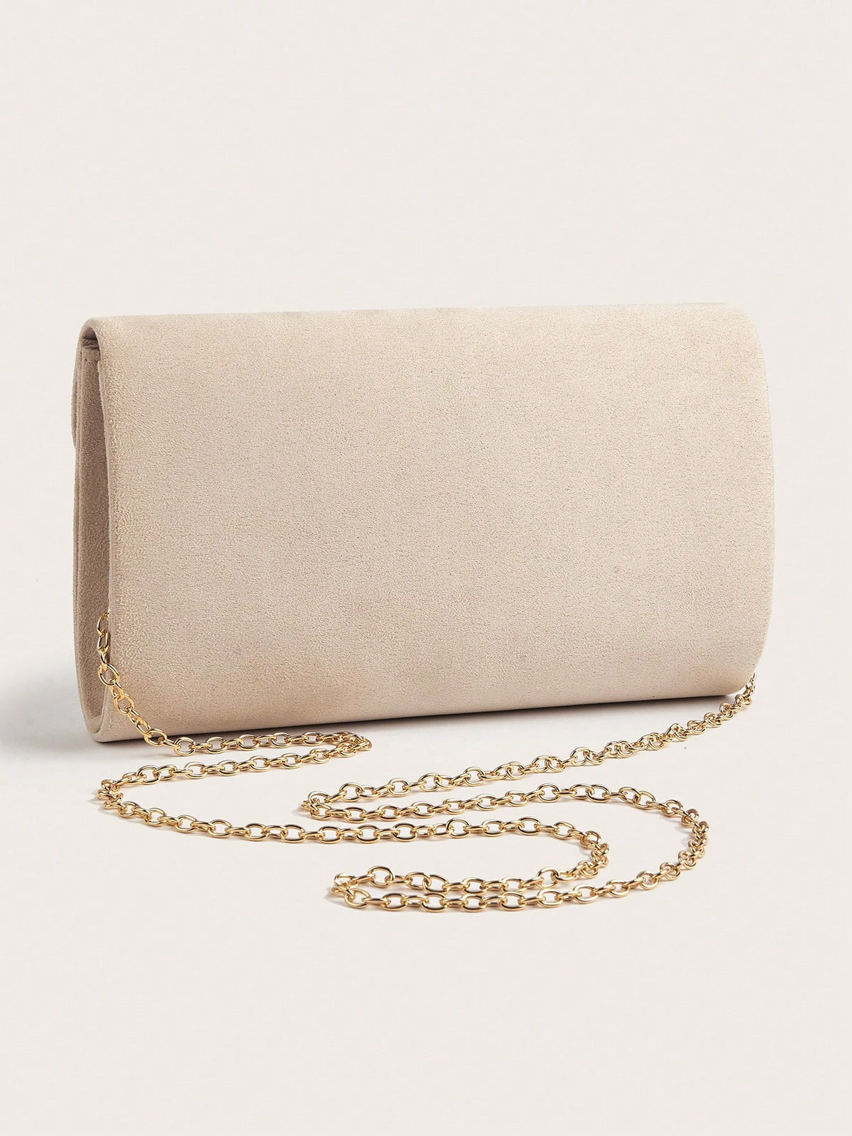 Elegant Velvet Material Large Women's Clutch Bag,  With Detachable Chain Strap, Suitable For Weddings, Parties, Galas,Bride