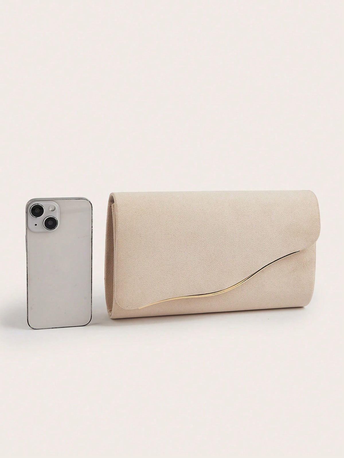 Elegant Velvet Material Large Women's Clutch Bag,  With Detachable Chain Strap, Suitable For Weddings, Parties, Galas,Bride
