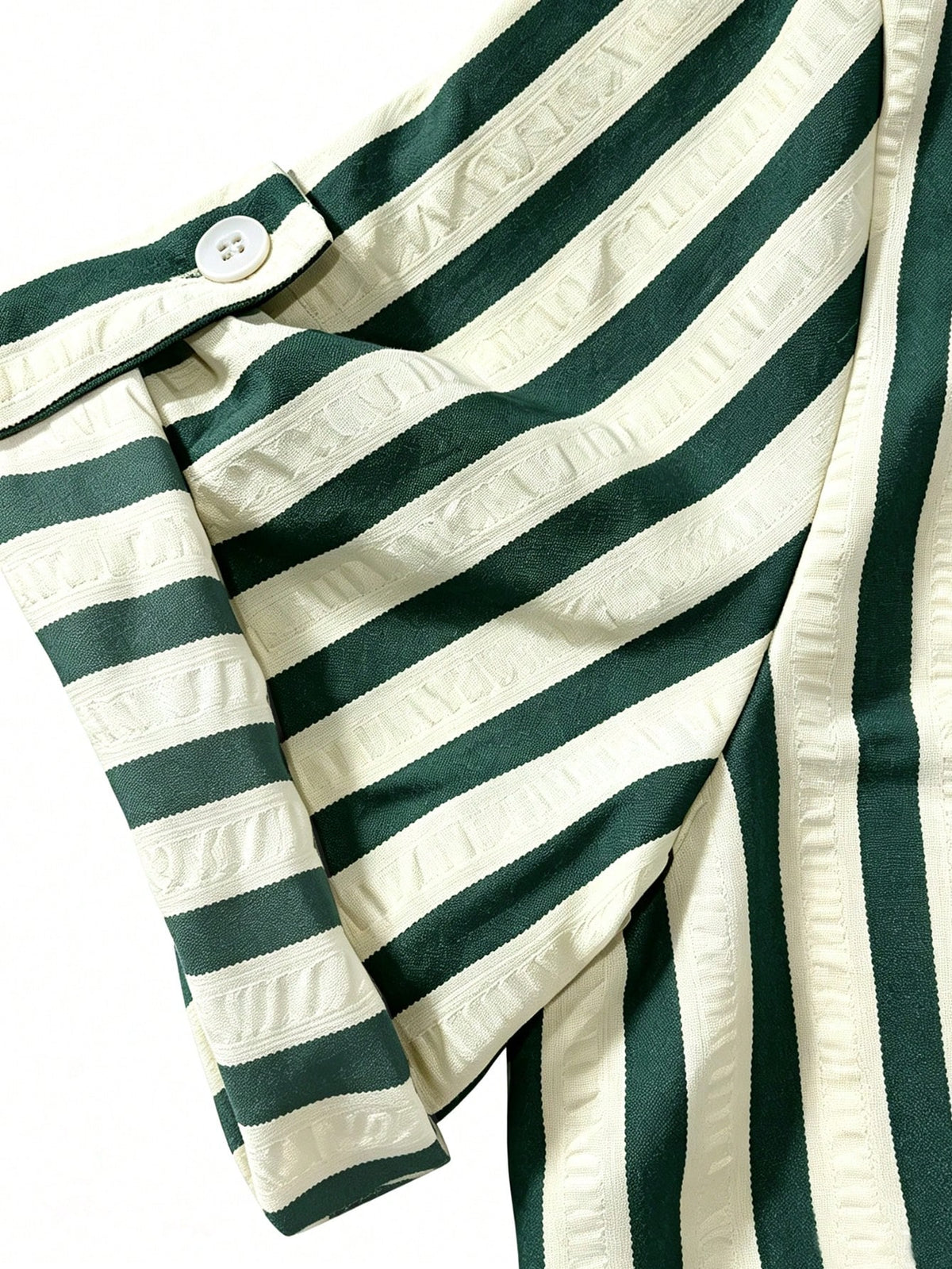 EMERY ROSE New V-Neck Striped Loose Casual Long Button-Down Women's Dress