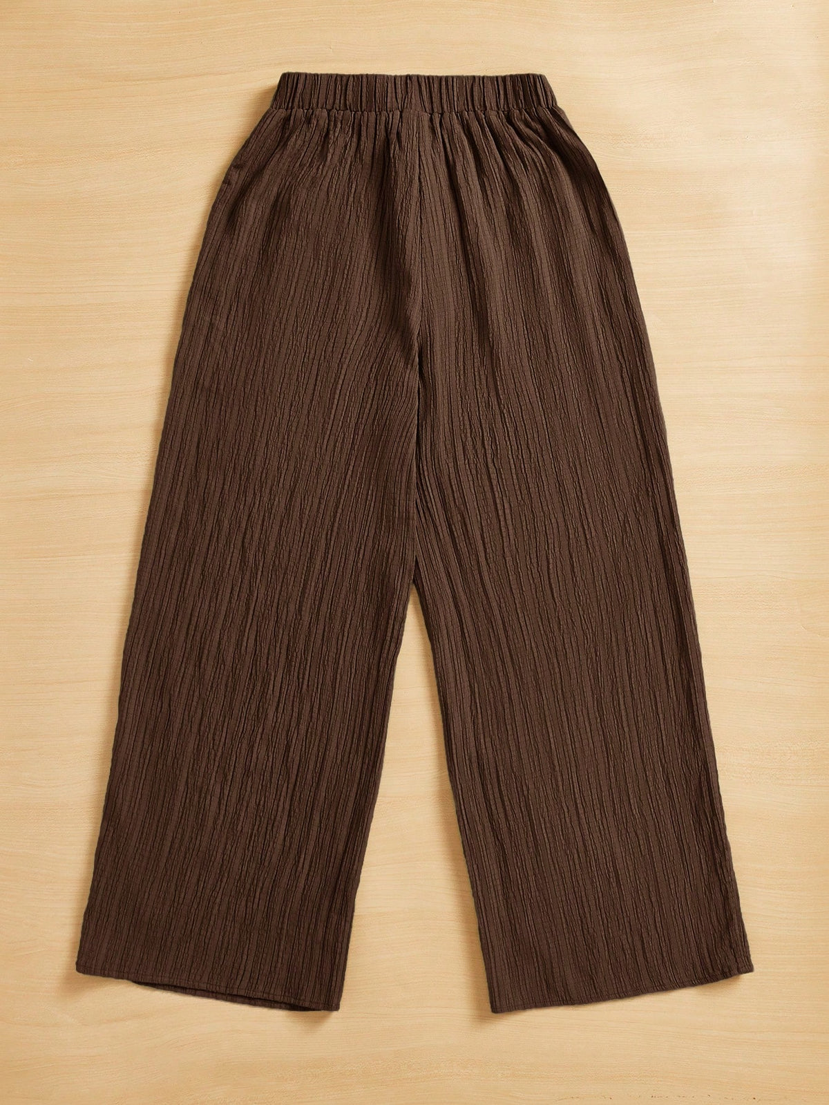 Essnce Women's Casual Simple Textured Long Pants Summer Spring Valentine Day New Years