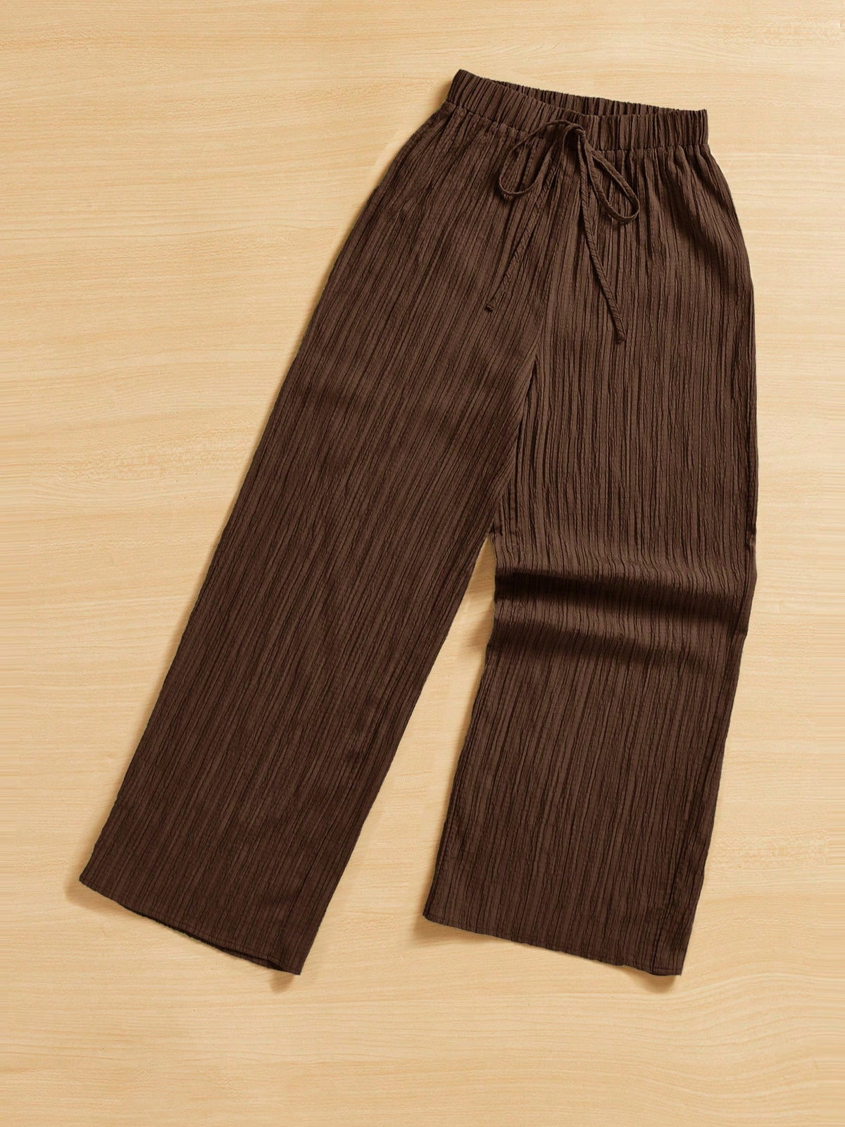 Essnce Women's Casual Simple Textured Long Pants Summer Spring Valentine Day New Years