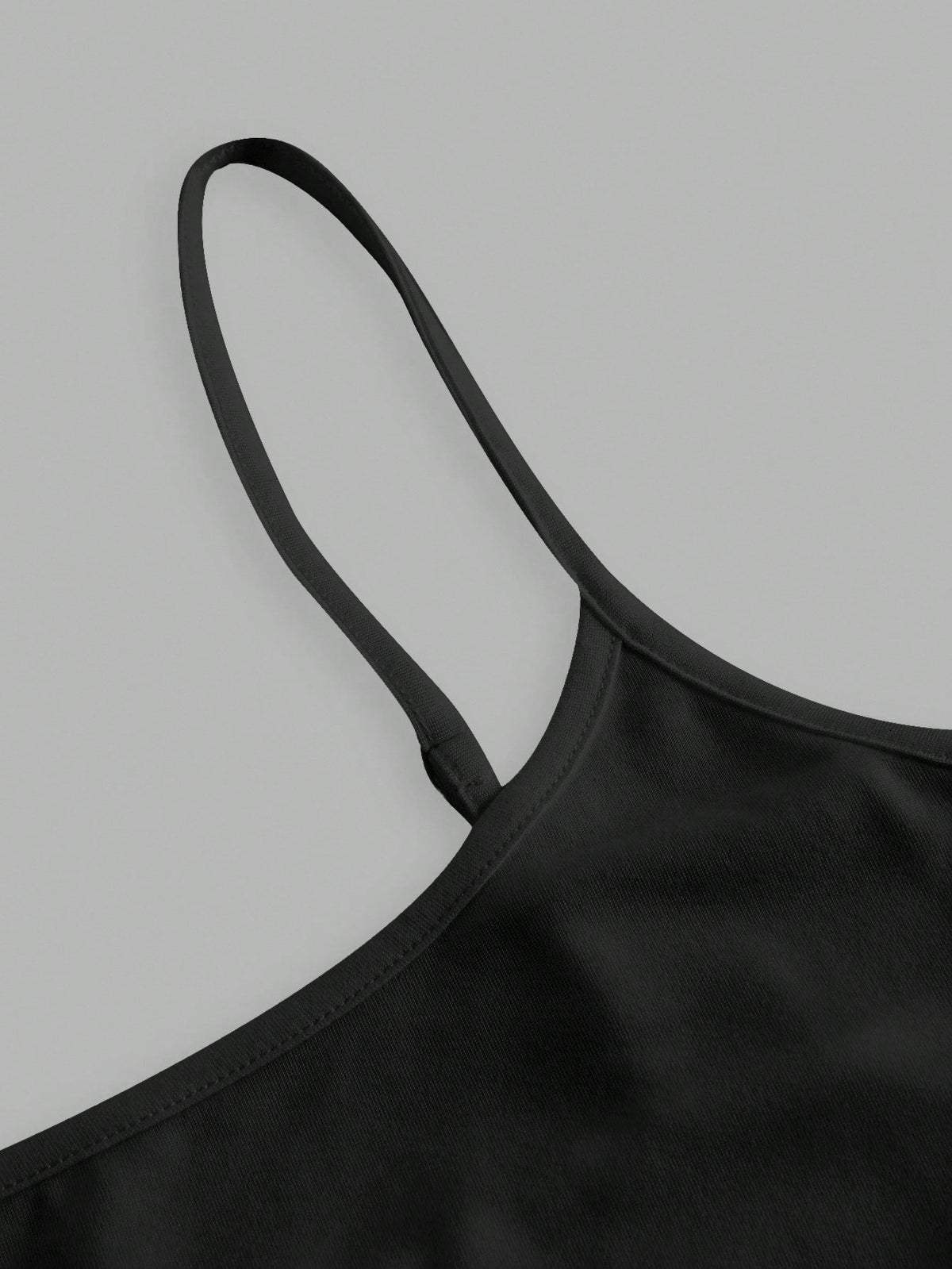 EZwear 3pcs Women's Camisole Cropped Tank Top, Fitted And Sexy, Suitable For Summer 3 Packs Black Tank Tops Back To School