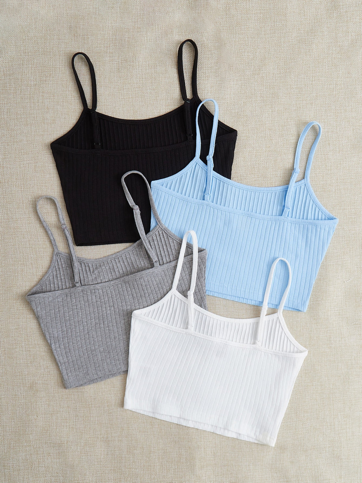 EZwear 4 Pack Rib-knit Cami Top