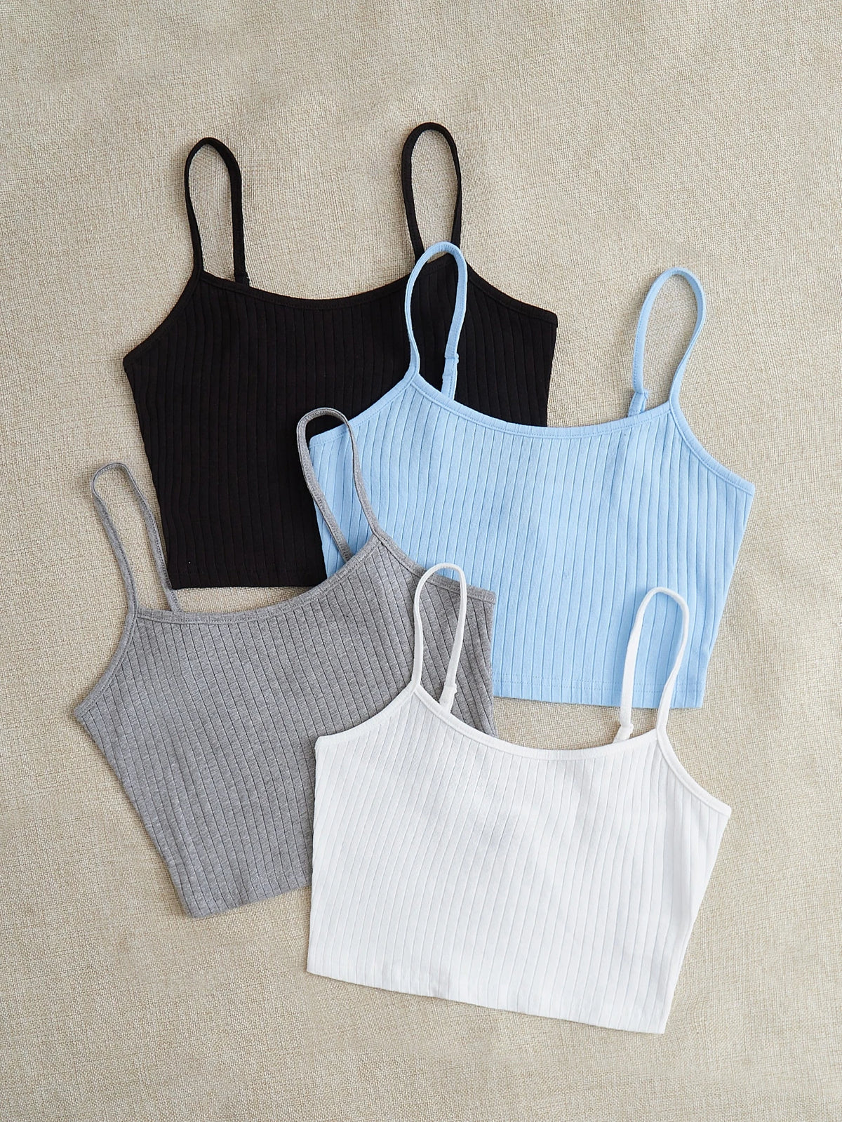 EZwear 4 Pack Rib-knit Cami Top