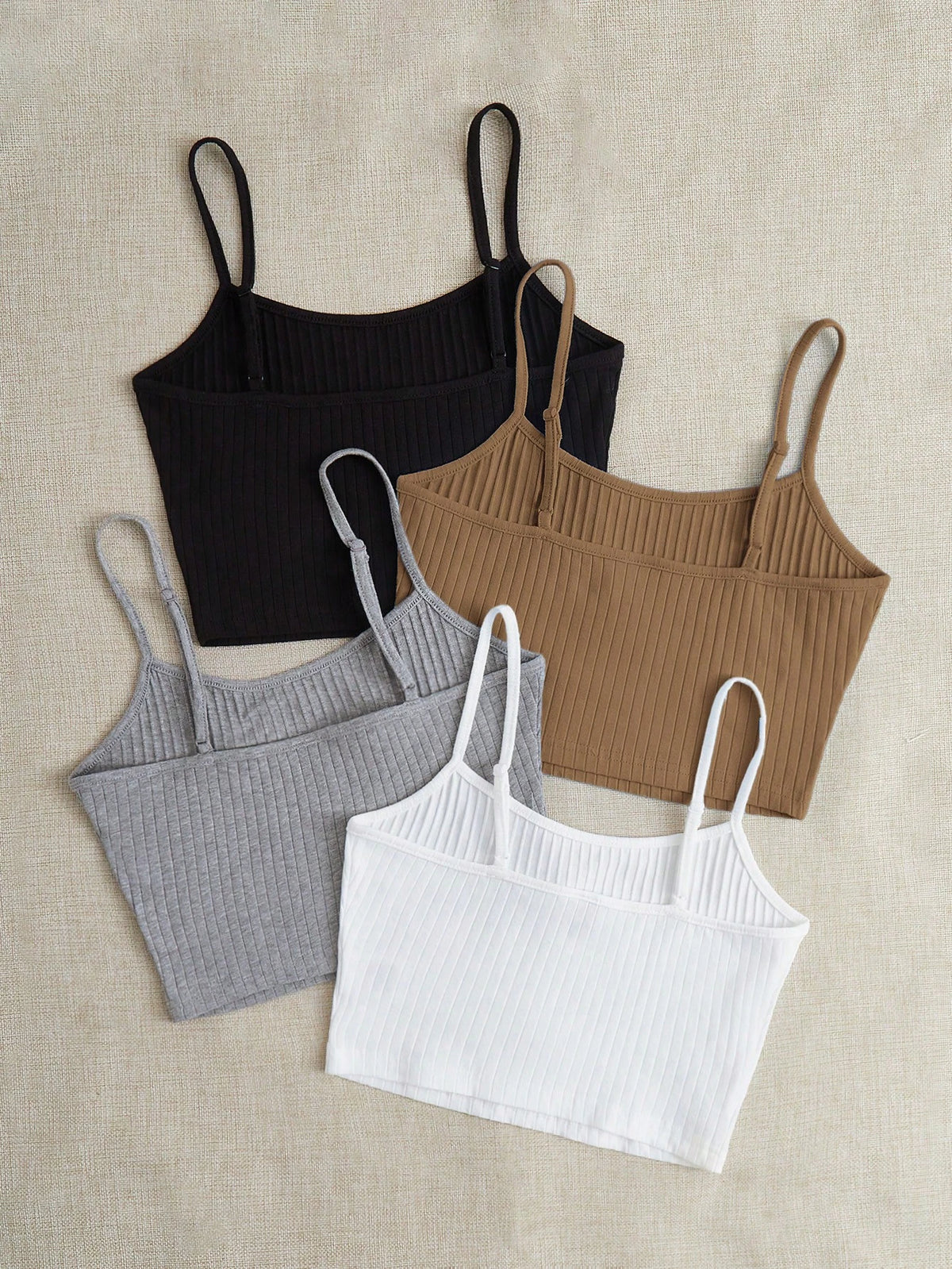 EZwear 4 Pack Rib-knit Cami Top