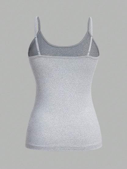EZwear 4pcs Pack Casual Minimalist Camisole Tight Fitting Cami Top For Women, Suitable For Summer Back To School