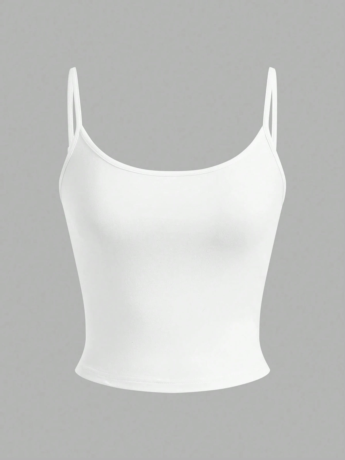 EZwear 4pcs Women's Black, White, Grey Cropped Tight Fit Casual Camisole Tank Tops, Suitable For Summer Back To School