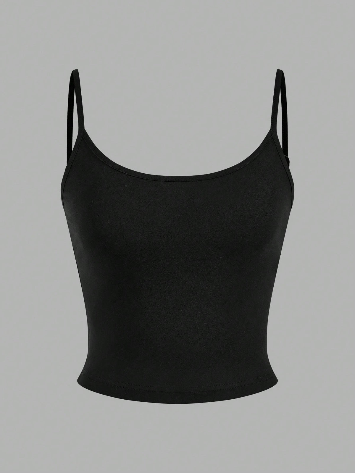 EZwear 4pcs Women's Black, White, Grey Cropped Tight Fit Casual Camisole Tank Tops, Suitable For Summer Back To School