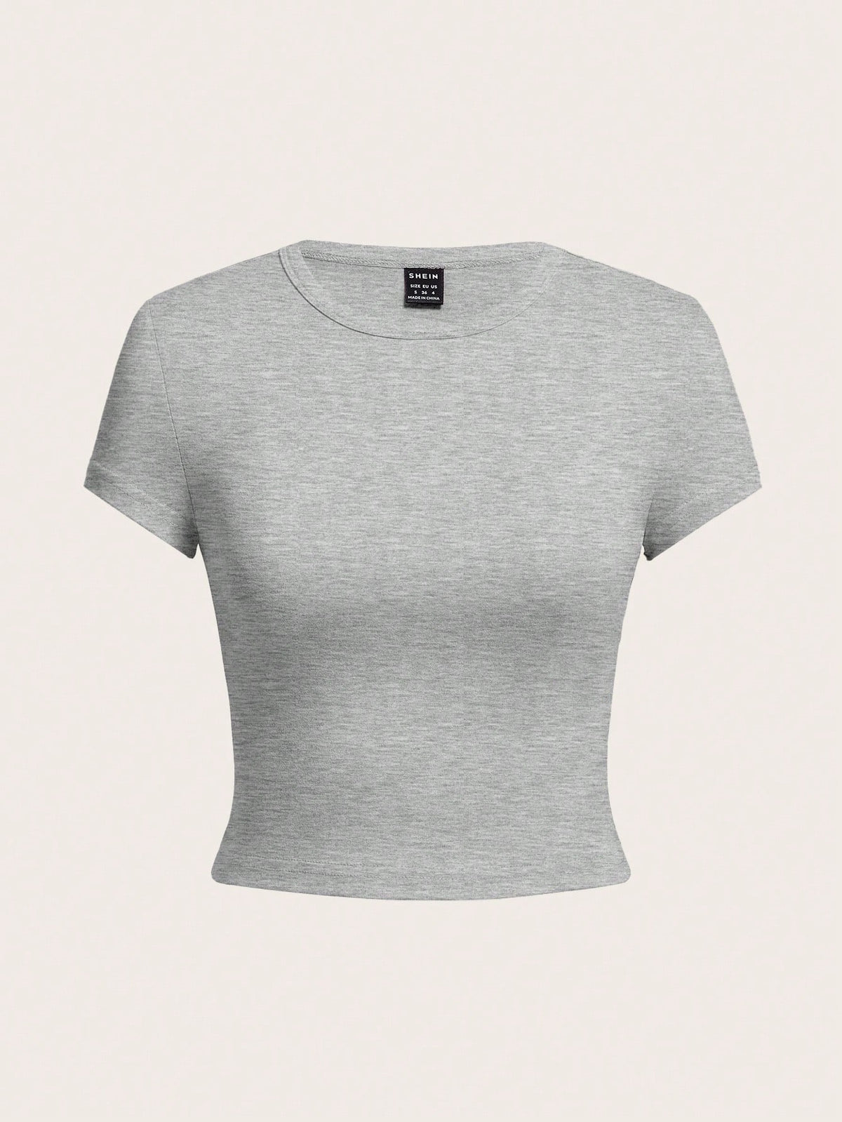 EZwear 4pcs Women's Crew Neck Short Sleeve Tight Fit T-Shirts,Black And White Floral Print Grey Multipack,Summer Casual Everyday Basic Fitted Tops