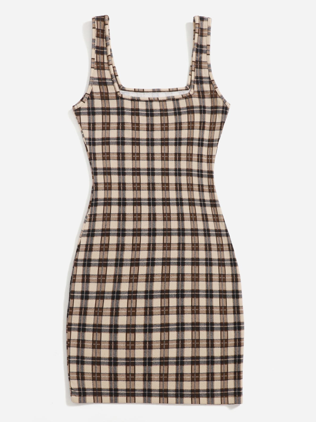 EZwear Plaid Print Cami Dress,Tea Party Dress,Summer Dresses For Women