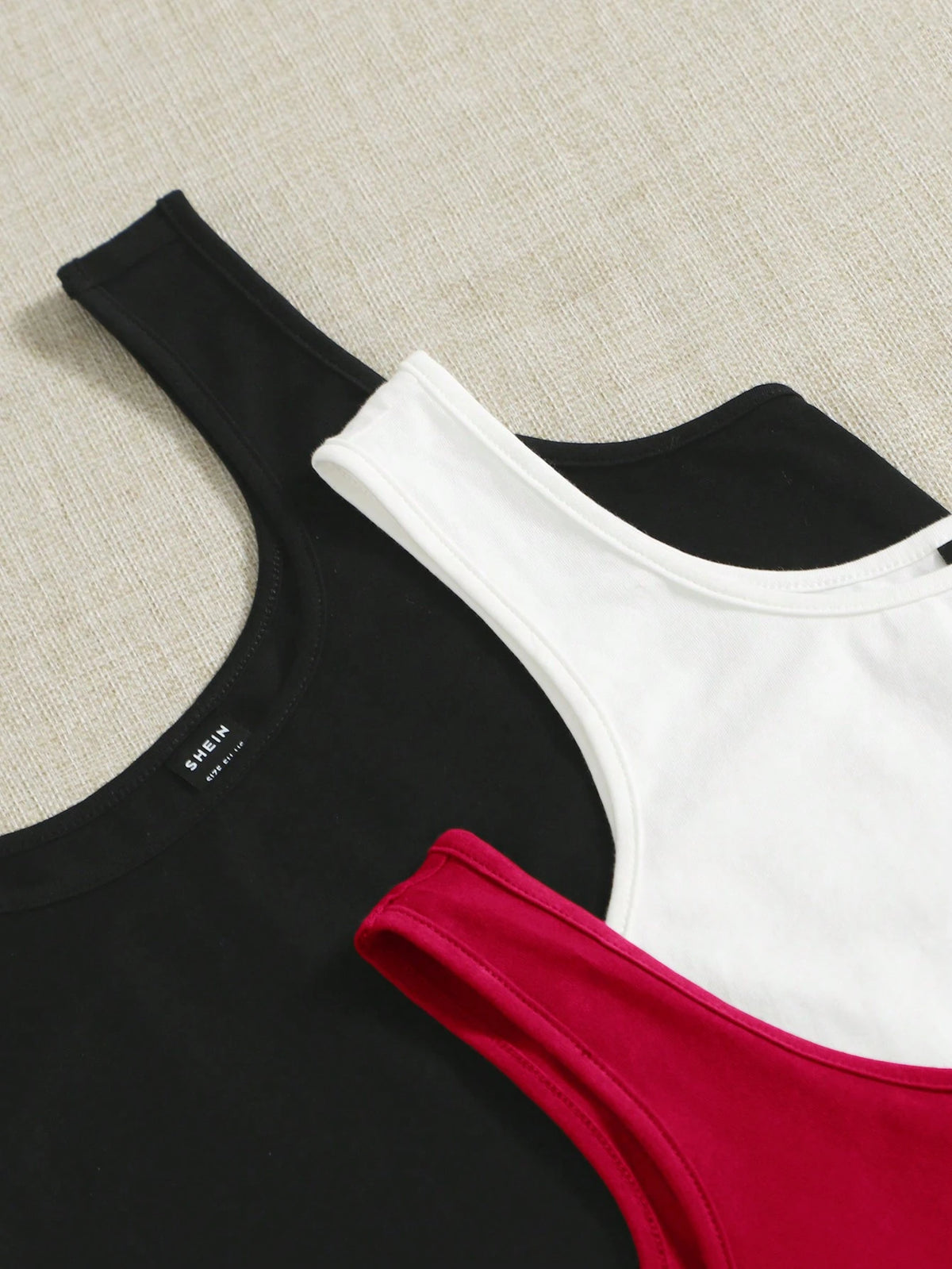 EZwear Summer Outfits 3pcs Solid Tank Top