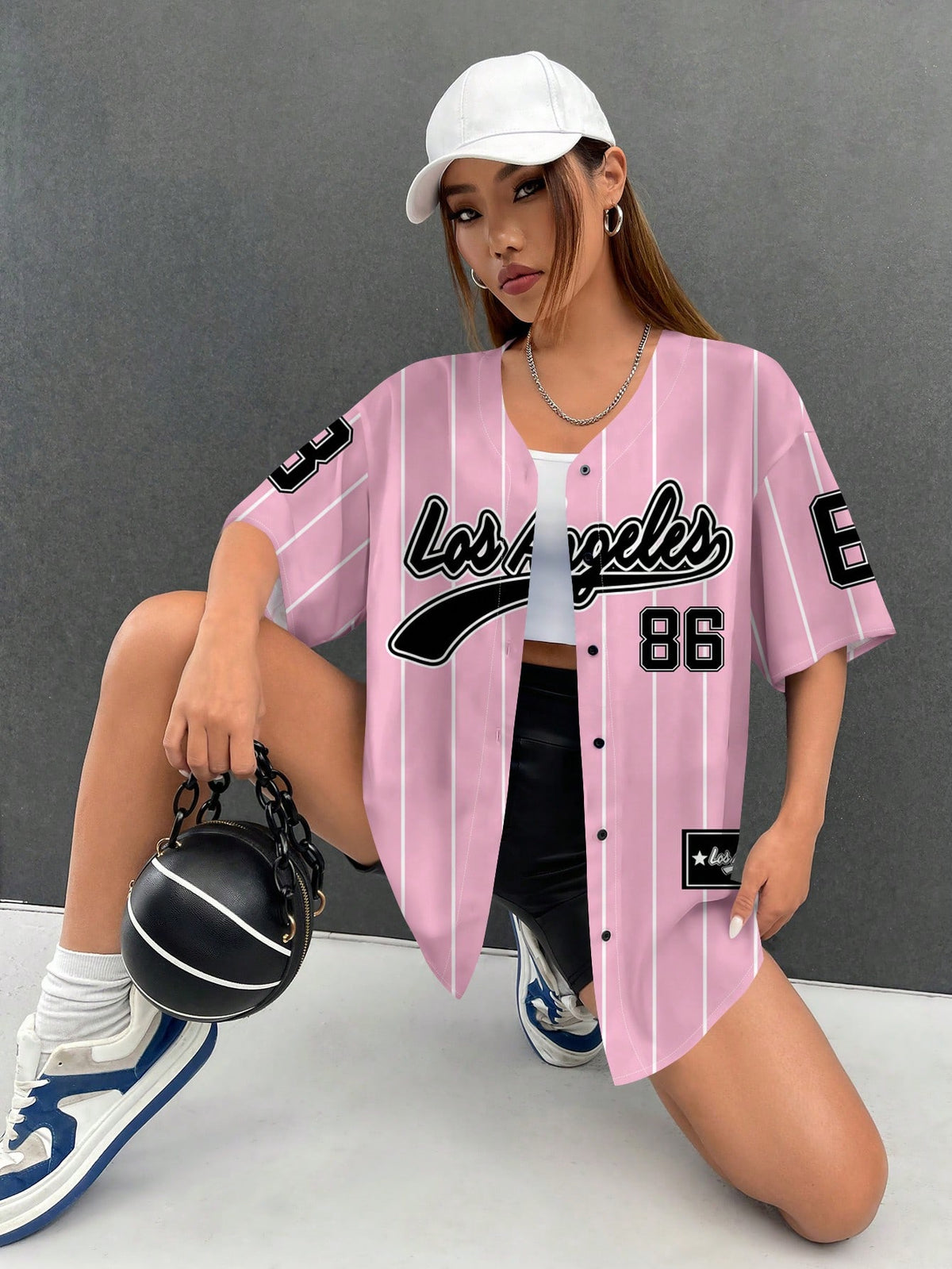 EZwear Women Loose Open Front Short Sleeve Shirt Baseball Jacket, Suitable For Summer,Summer Top