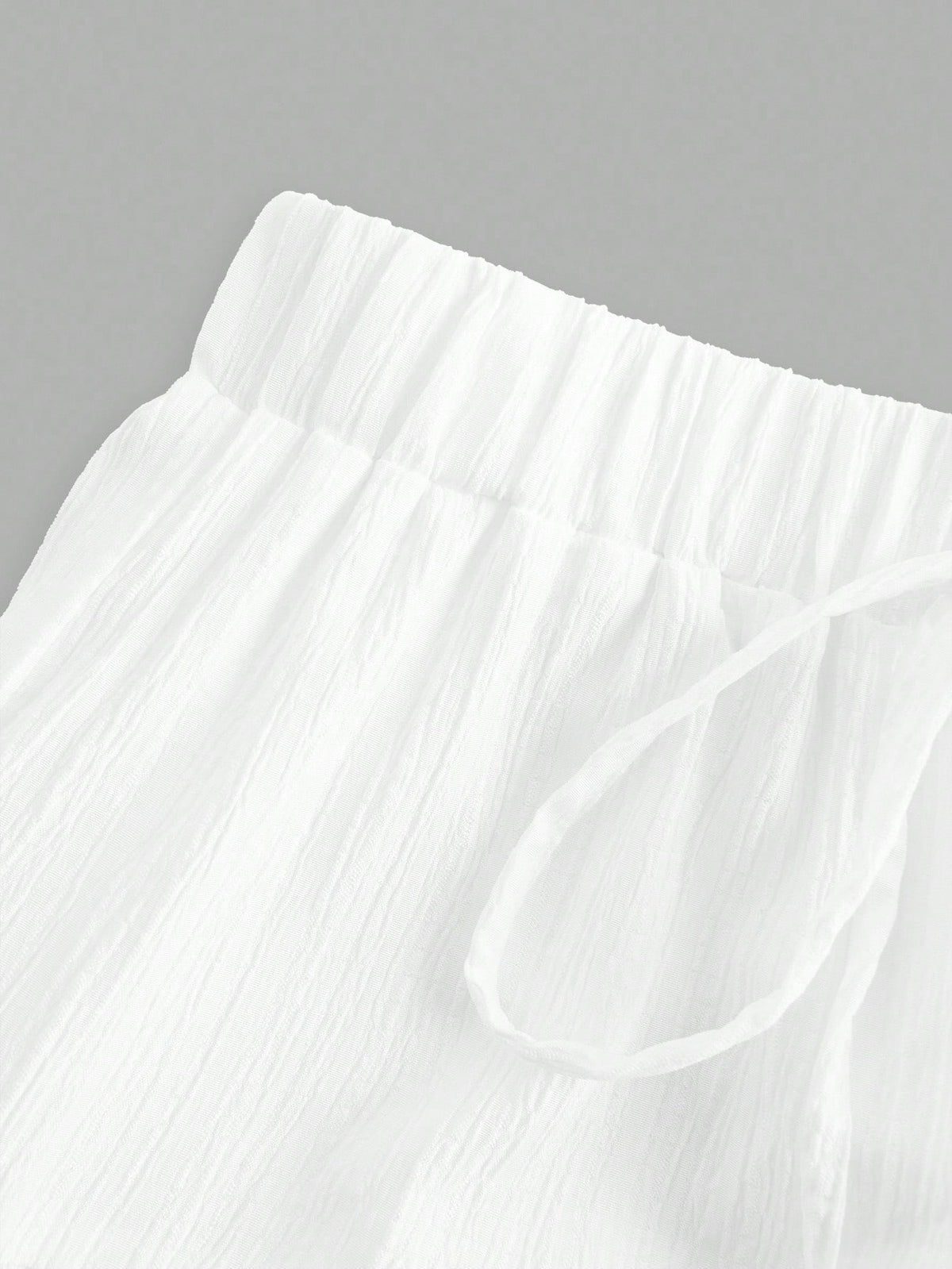 EZwear Women's Casual Holiday Multi-Layer Cake Hem Skirt, Suitable For Summer White Tiered Skirt Long White Skirt Drawstring Skirt Summer Skirt Chic Dress