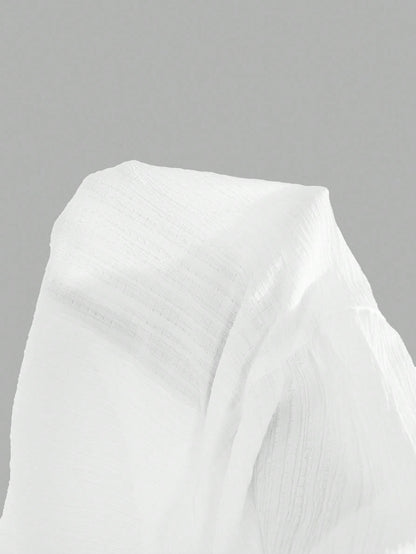 EZwear Women's Casual Holiday Multi-Layer Cake Hem Skirt, Suitable For Summer White Tiered Skirt Long White Skirt Drawstring Skirt Summer Skirt Chic Dress