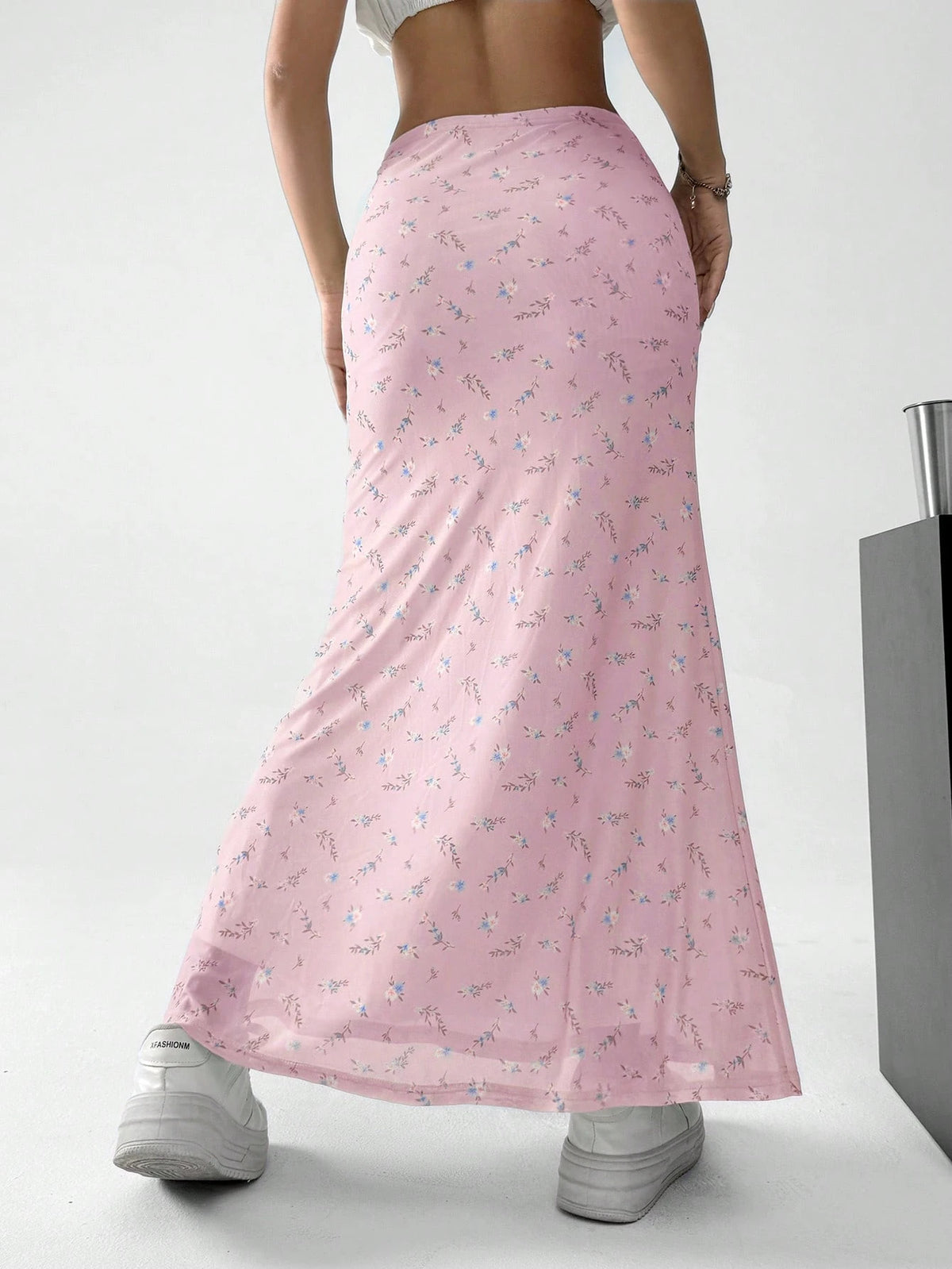 EZwear Women's Ditsy Floral Casual Holiday Style Skirt