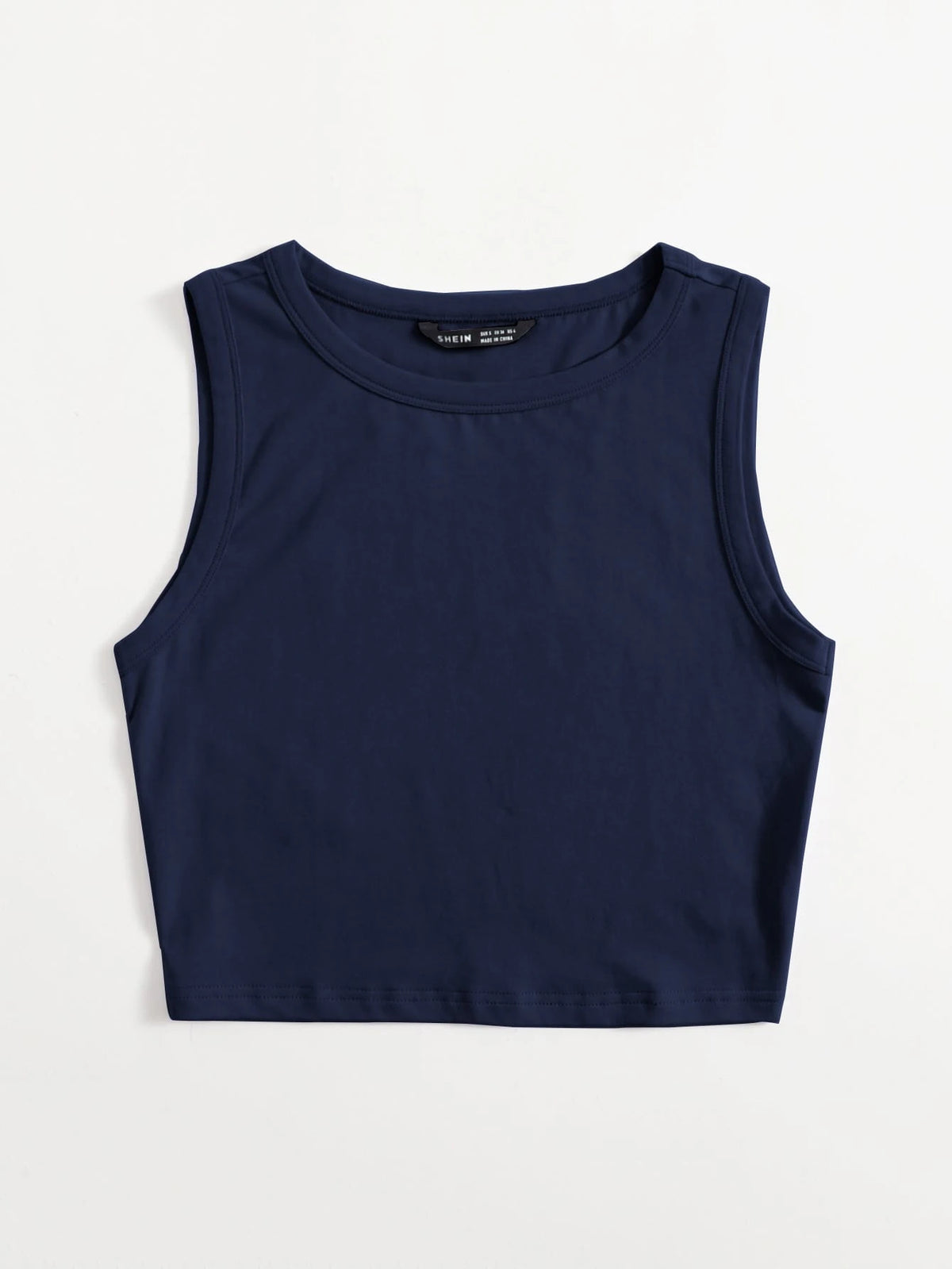 EZwear Women's Solid Color Round Neck Sleeveless Simple Top, Casual For Everyday Wear