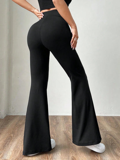EZwear Women's Yoga Pants High Waist Stretch Pants Tummy Control Workout Pants