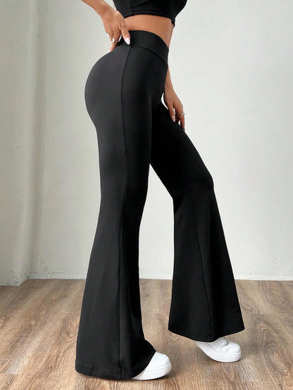 EZwear Women's Yoga Pants High Waist Stretch Pants Tummy Control Workout Pants