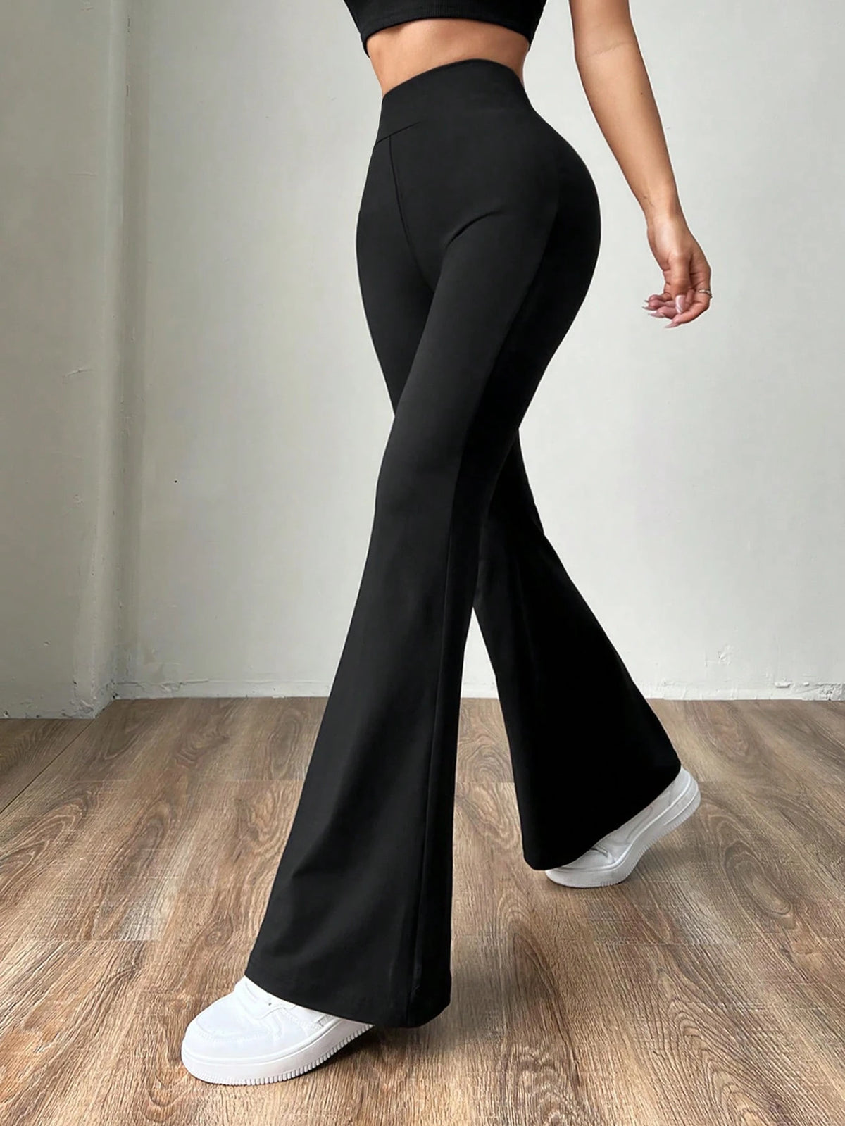 EZwear Women's Yoga Pants High Waist Stretch Pants Tummy Control Workout Pants