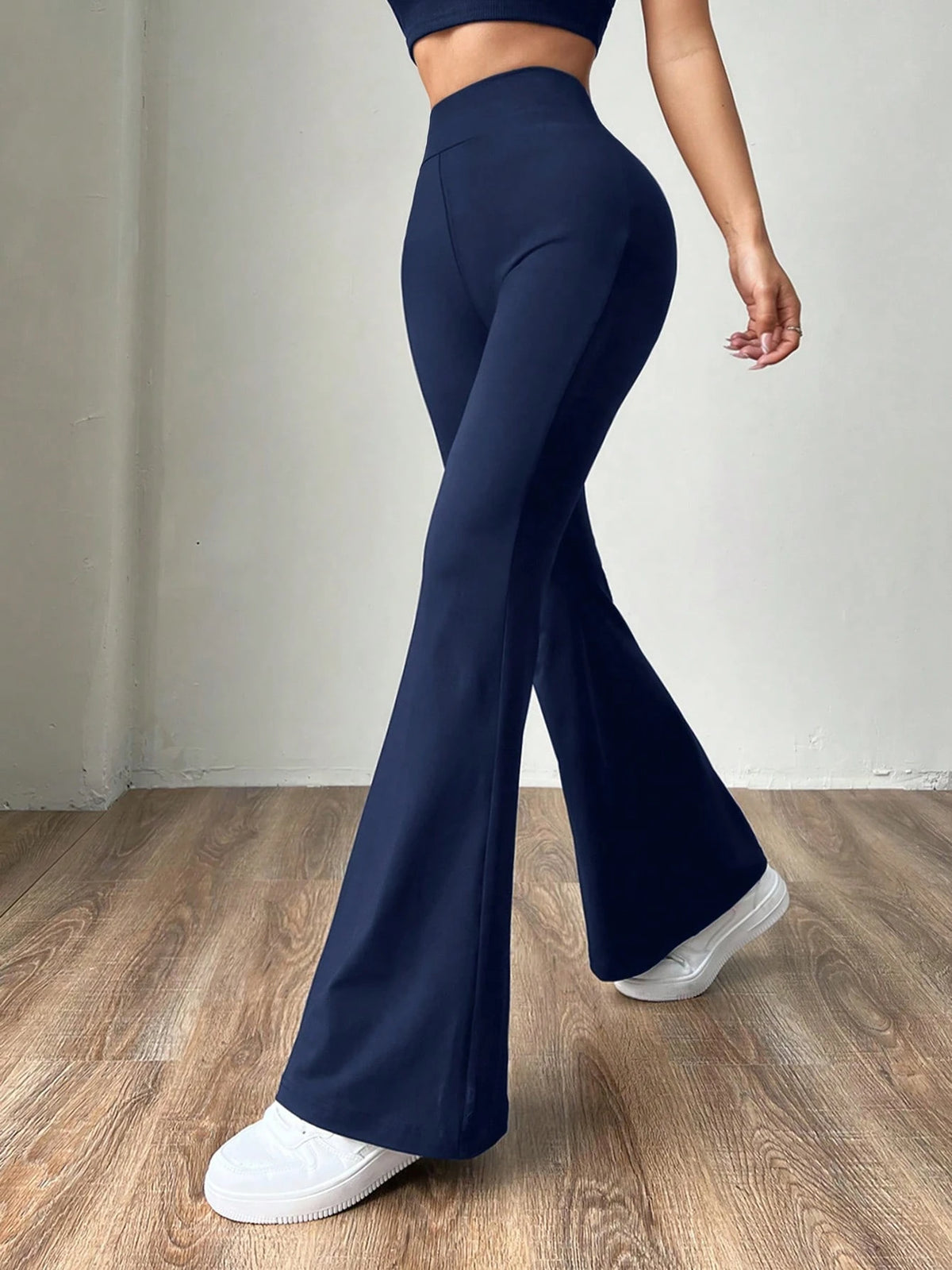EZwear Women's Yoga Pants High Waist Stretch Pants Tummy Control Workout Pants
