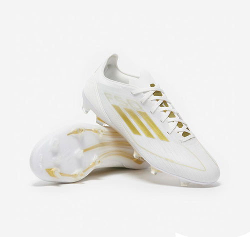 adidas F50 Elite FG – White/Gold Metallic