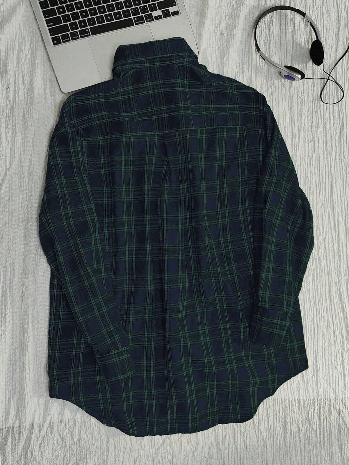 Flirla Vintage Plaid Loose Fit Shirt For Women, Fashionable And Versatile, Autumn/Winter