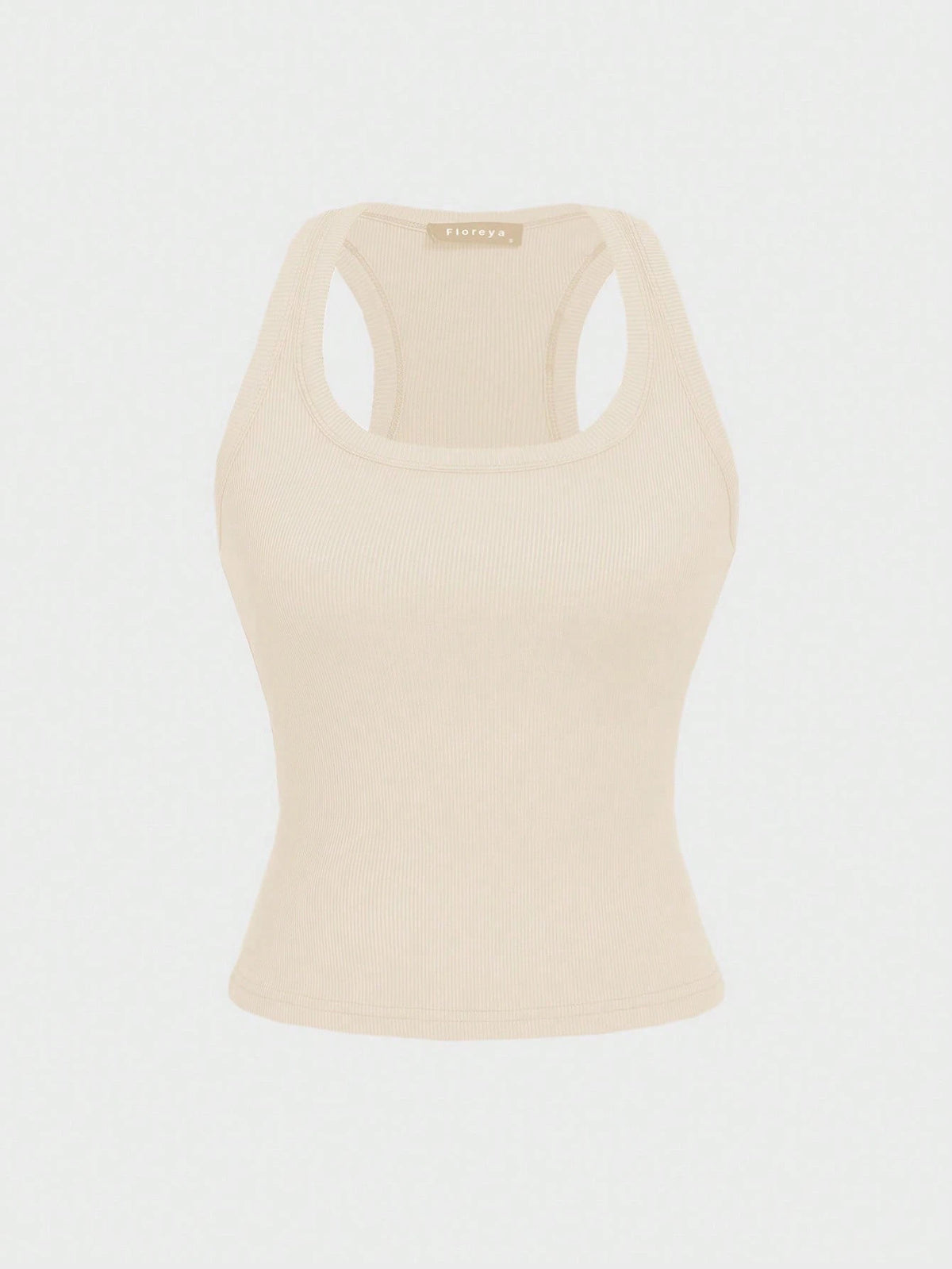 Floreya Square Neck Camisole Top For Women, Casual Slim Fit Sleeveless Crop Top, Versatile For Summer, Autumn & Spring