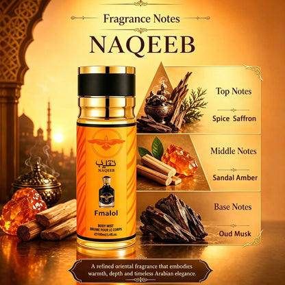 FMALOL Arabian Men's Perfume Spray, 3.4 Oz, Portable Body Spray, Long-Lasting Oriental Fragrance, Suitable For Hair And Body, Ideal For Parties, Dates, And Gift-Giving, An Exquisite Holiday Gift.