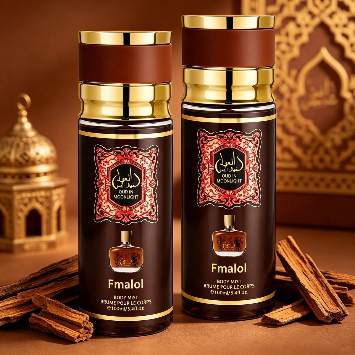 FMALOL Arabian Men's Perfume Spray, 3.4 Oz, Portable Body Spray, Long-Lasting Oriental Fragrance, Suitable For Hair And Body, Ideal For Parties, Dates, And Gift-Giving, An Exquisite Holiday Gift.
