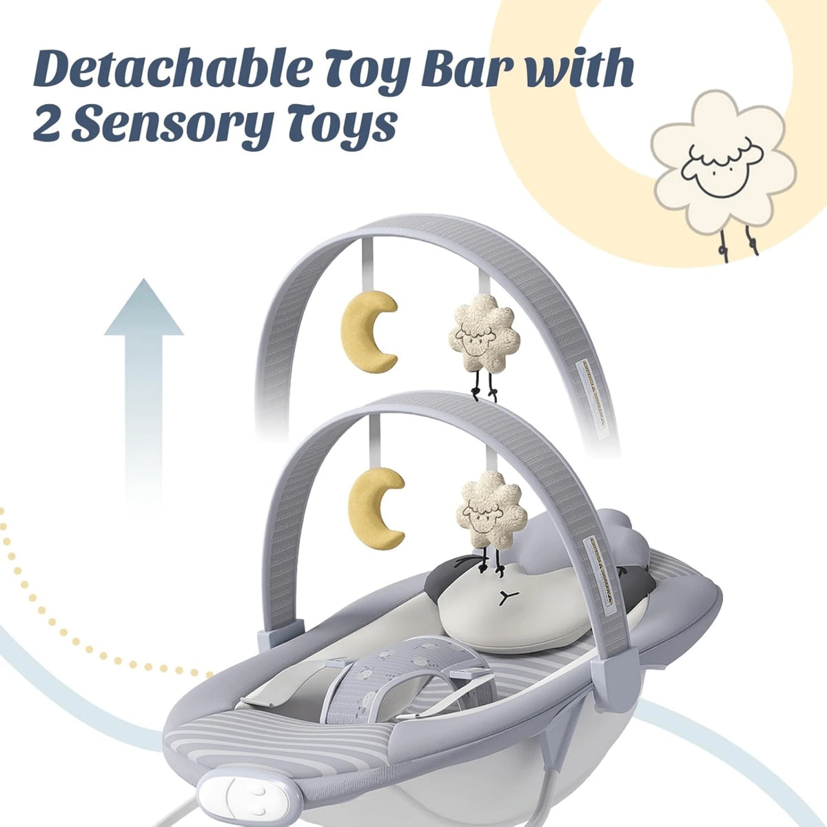 Foldable Baby Bouncer Rocker,Lightweight Infant Seat For 0-6 Months Up To 20 Lbs,Indoor Outdoor Travel,Thanksgiving Halloween Christmas Holiday Gift