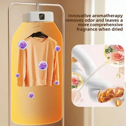 Foldable Clothes Dryer With Smart Touch Screen With Dry Bag, Quick Drying, Two-Speed Control, Timer Function, Quick & Easy Design For Apartments, Dorms & Rvs For Home & Dorm Use