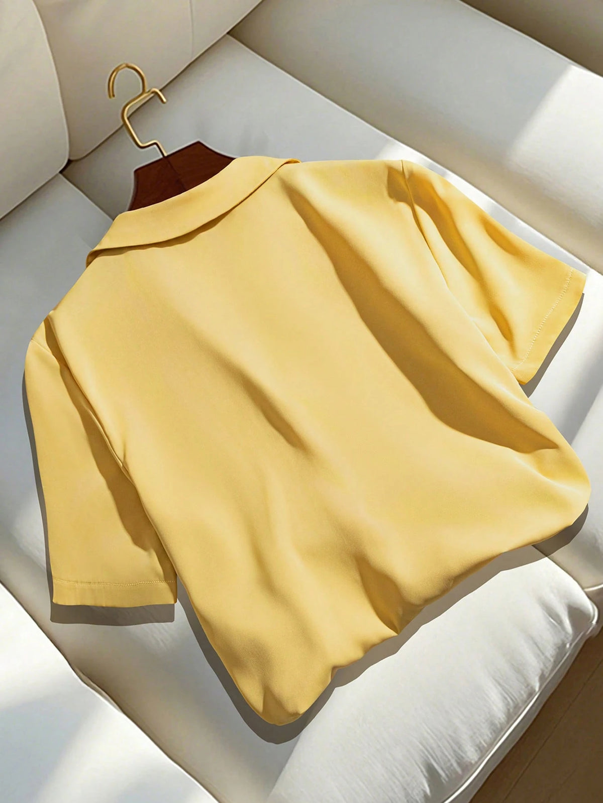 Franclia Burgundy Summer Casual Office Women's Elegant Short Sleeve Collared Shirt,Solid Color Versatile Crop Top Jacket,Classy Maroon Dark Red Blouses