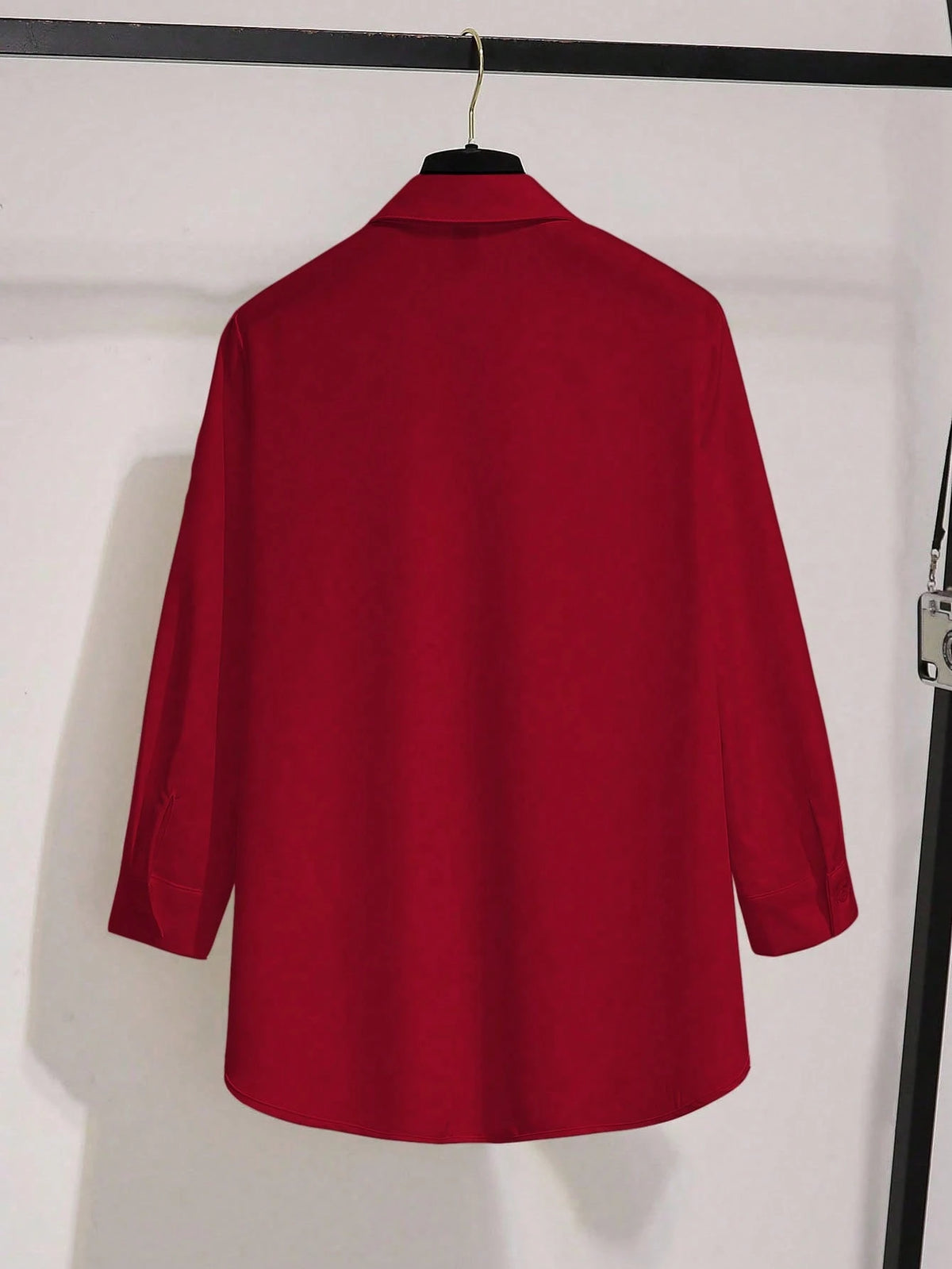 Franclia Women's Elegant Casual 3/4 Sleeve Pleated Hem Blouse