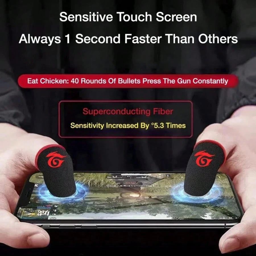[Free Fire] Gaming Finger Sleeve Gloves Touch Thumb (2pcs) Anti-Sweat COD Mobile Legends State Of Survival