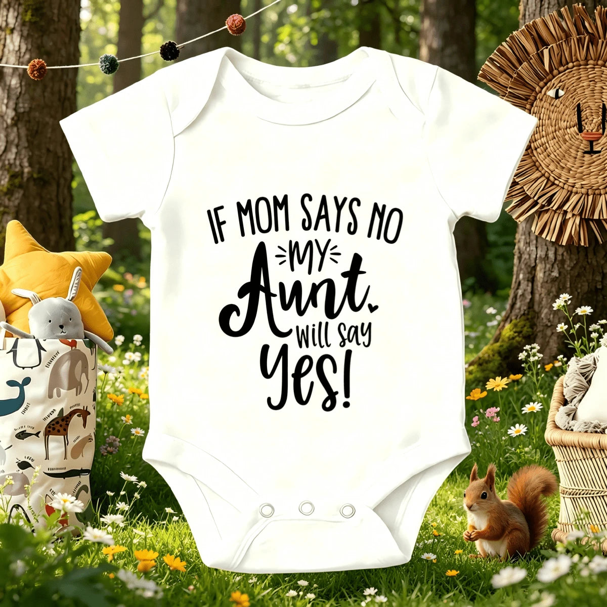 Funny Aunt Saying Baby Bodysuit, Soft Cotton Short Sleeve Infant Romper, Cute Newborn Essentials, Perfect Baby Shower Gift