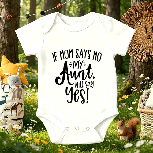 Funny Aunt Saying Baby Bodysuit, Soft Cotton Short Sleeve Infant Romper, Cute Newborn Essentials, Perfect Baby Shower Gift